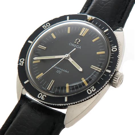 omega seamaster 1960 black dial|omega seamaster 120 vintage price.